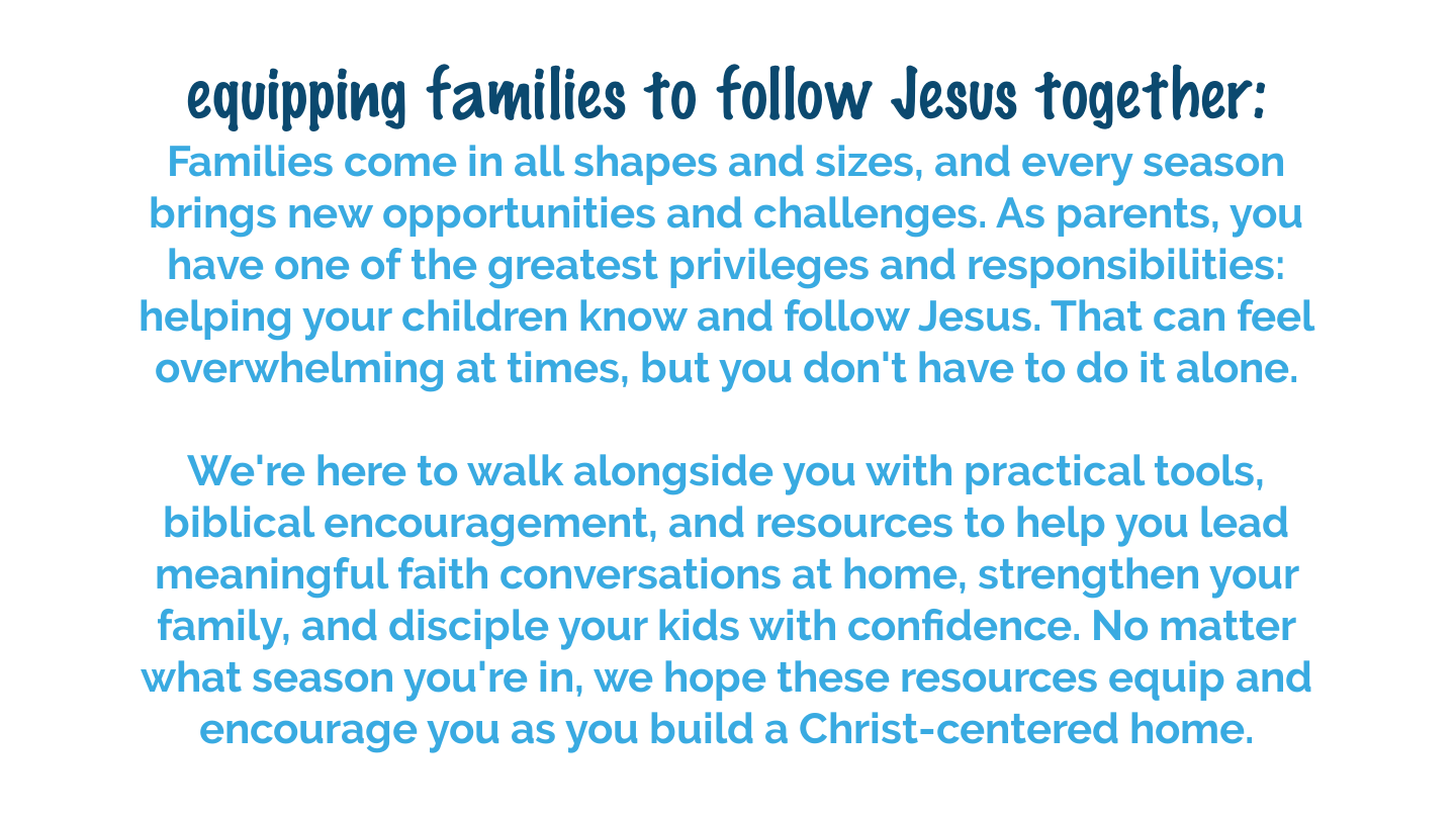 Recommended Christian resources to help parents lead their families in faith, disciple their children, and build a Christ-centered home.