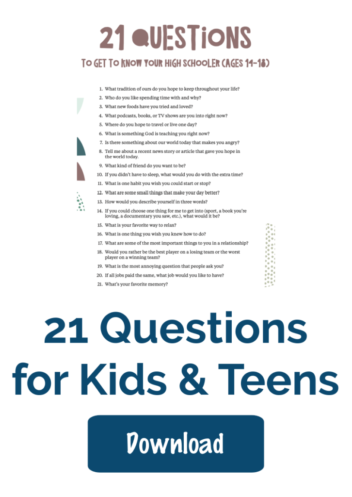 21 Questions for Kids & Teens