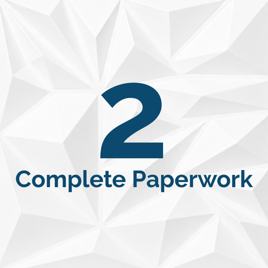 Step 2 of the preschool enrollment process: Complete enrollment paperwork
