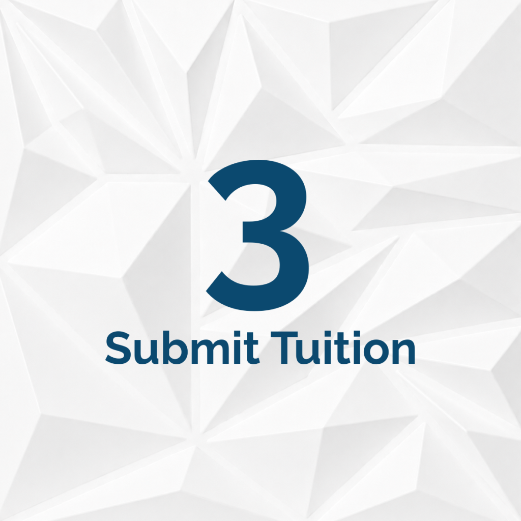Step 3 of the preschool enrollment process: Submit tuition and complete enrollment